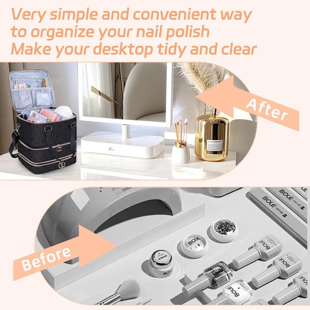 Detalle 2 de Nail Polish Organizer Case 84 Bottles