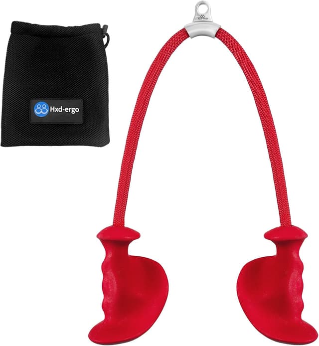 Thumbnail 6 de HXD-ERGO ergonomic triceps rope cable attachment (36 inch) with non-slip handles