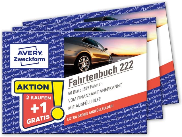 Thumbnail 1 de AVERY Zweckform 222-10 Fahrtenbuch PKW 10er-Pack