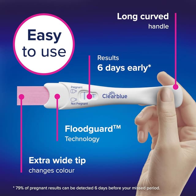 Thumbnail 3 de Clearblue Early Detection Pregnancy Test 6 Days Early 99% Accurate 👶