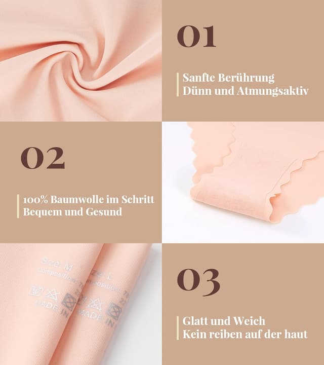 Detalle 2 de TANSTC Seamless Slips 6er Pack XS-XL