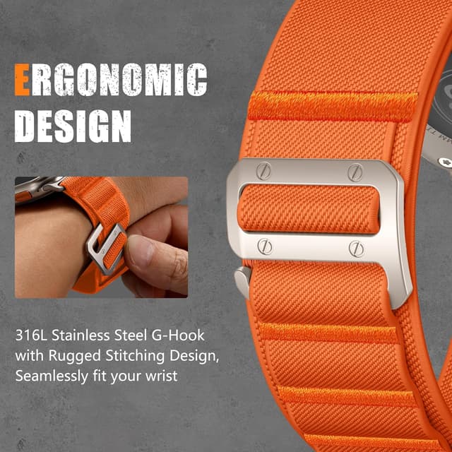 Detalle 2 de Bandletic Nylon Strap 26mm for Apple Watch Ultra