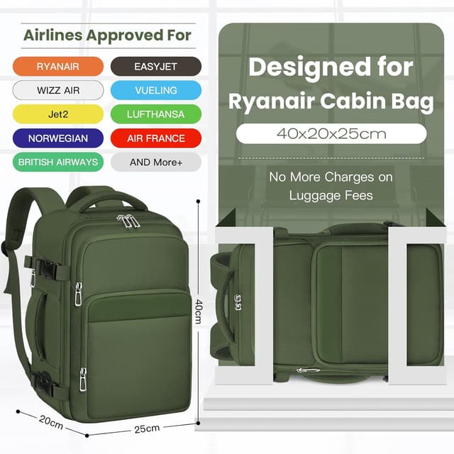Detalle 2 de OTAHGK Cabin Bag 40x20x25 Ryanair