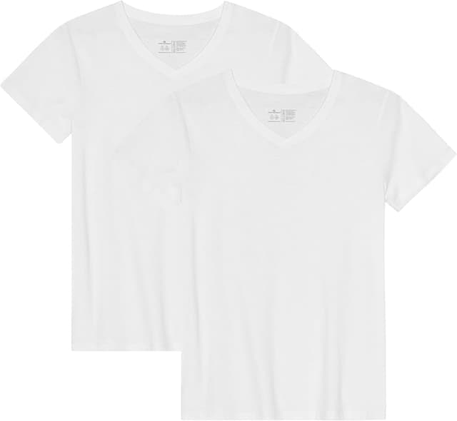 Detalle de DANISH ENDURANCE Maglietta in cotone biologico e modal a mezze maniche (da donna) – Confezione da 2 paia