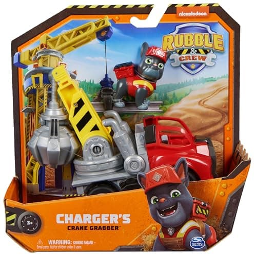 Detalle 2 de Rubble & Crew Pack Grúa y Figura Charger para 3 años 🎲