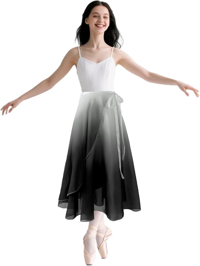 Detalle 2 de Jupe danse classique portefeuille 75 cm