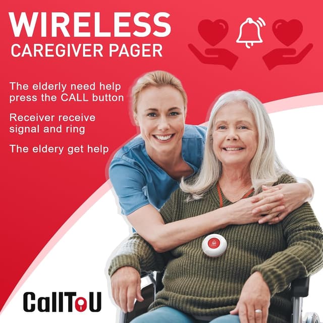 Detalle 2 de CallToU Wireless Caregiver Pager 500+ Ft