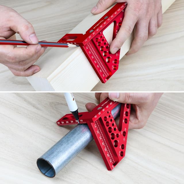 Thumbnail 5 de 3D-Gehrungswinkel 22,5–90° Multifunktions-Winkelmaß 🪚