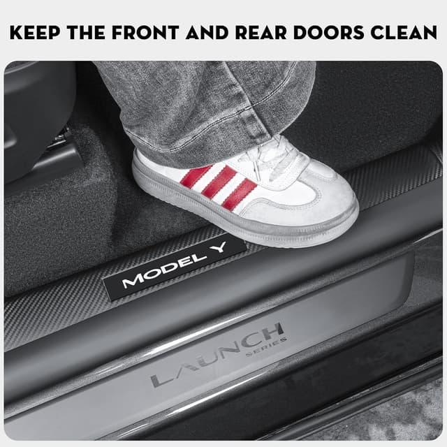 Detalle de KUNIST Model Y Juniper 8PCS Door Sill Protector