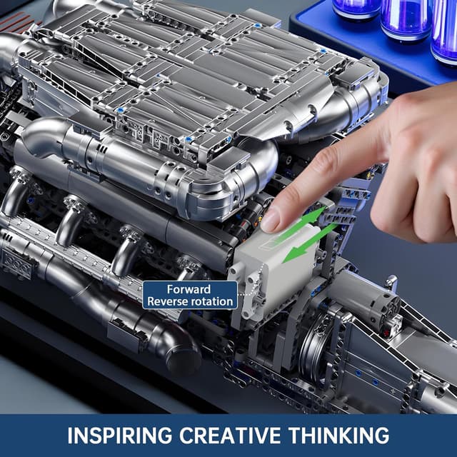 Thumbnail 4 de Mould King 10168 V8 Motor Bausatz 2899 Teile