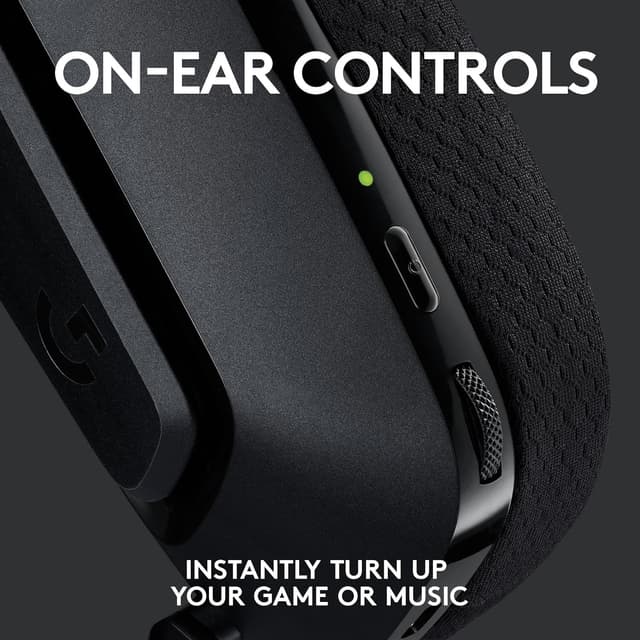 Thumbnail 6 de Logitech G535 LIGHTSPEED Wireless Gaming Headset (black) – lightweight on-ear, flip-to-mute mic