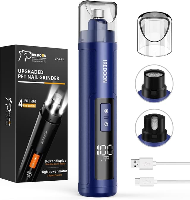 Thumbnail 6 de IREDOON Profi Krallenschleifer 3‑Gang für Hunde