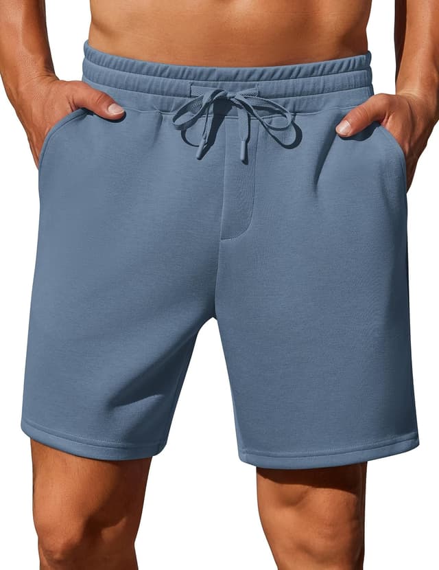 Thumbnail 6 de PINSPARK Men’s Lounge Sweat Shorts (7-inch) with Elastic Waist & Drawstring