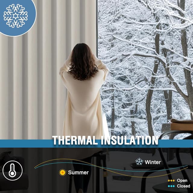 Thumbnail 3 de BellaHills 100% Blackout Curtains 90x90