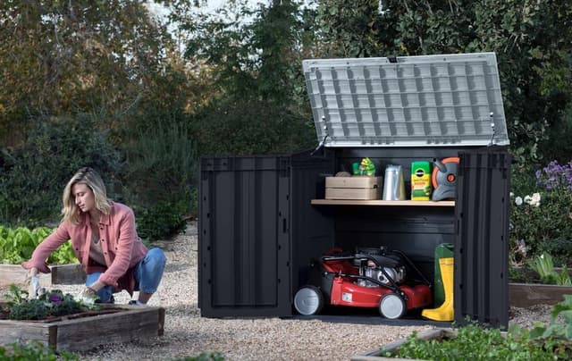 Thumbnail 4 de Keter Sio Nova 🏡 Cobertizo de jardín gris 880L