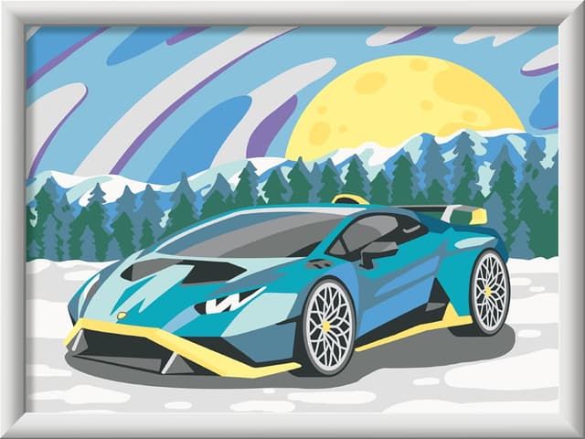 Detalle 2 de Ravensburger CreArt Lamborghini – Dipingere con i Numeri per bambini 9+ anni
