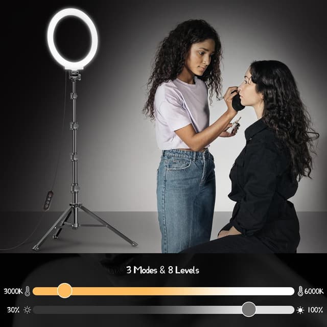 Thumbnail 1 de MICCYE 10'' Aro de luz RGB con trípode 180 cm