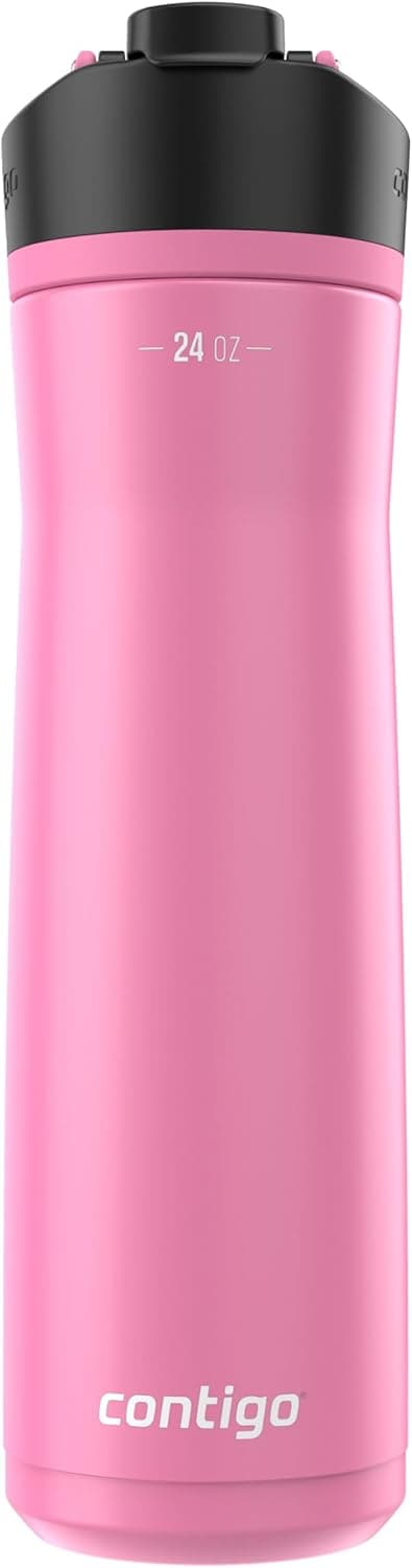 Detalle 2 de Contigo Cortland Chill 2.0 Stainless Steel Water Bottle with AUTOSEAL Lid, 24 oz (Juniper & Azalea) — 2-Pack