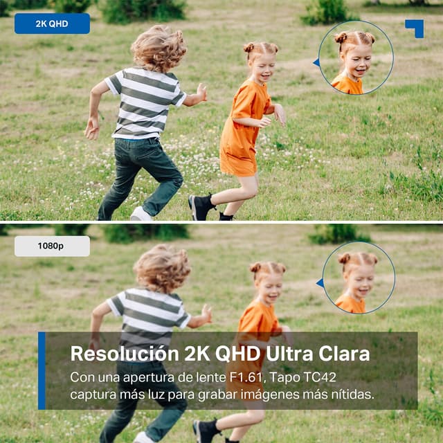 Detalle de TAPO TC42 Cámara 360º exterior 2K QHD