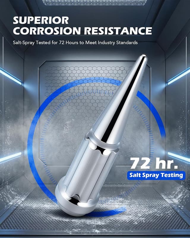 Detalle de Orion Motor Tech 14mm x 1.5 Chrome Lug Nuts (32-Piece) with 60° Conical Seat, M14x1.5