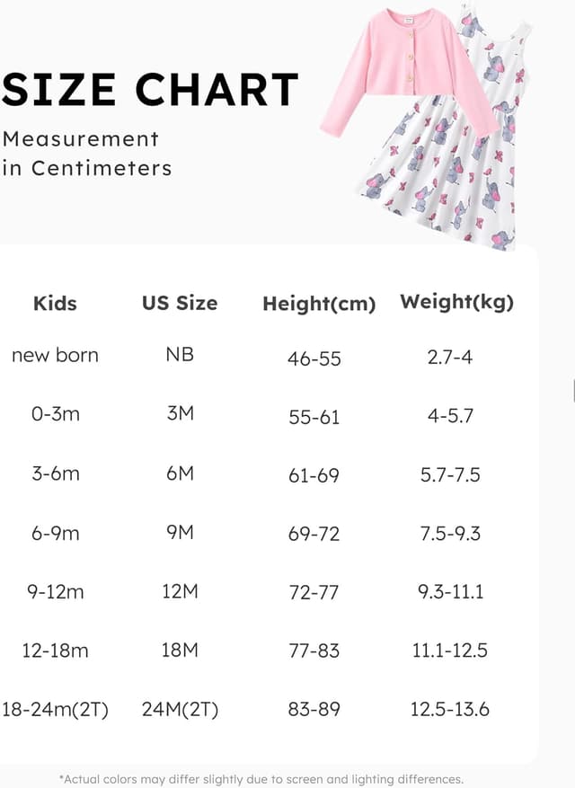 Thumbnail 5 de PatPat Ensemble robe et cardigan bébé 3-24 mois