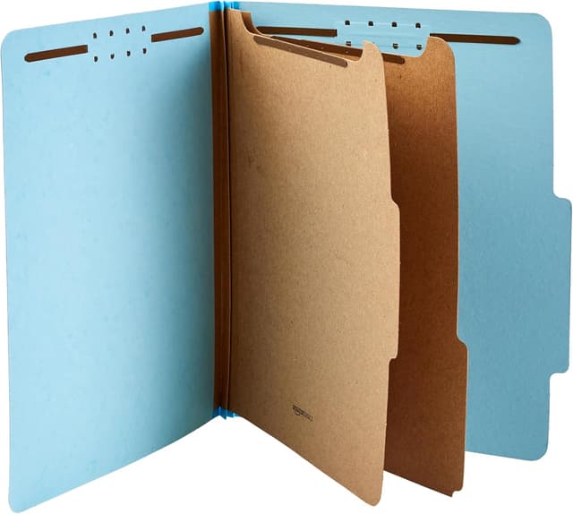 Detalle de Amazon Basics 2‑inch Recycled Binder, 10 Pack