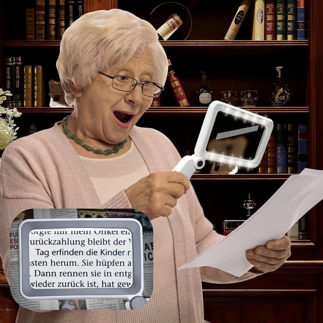 Thumbnail 4 de Magnifying Glass with Light 4x LED