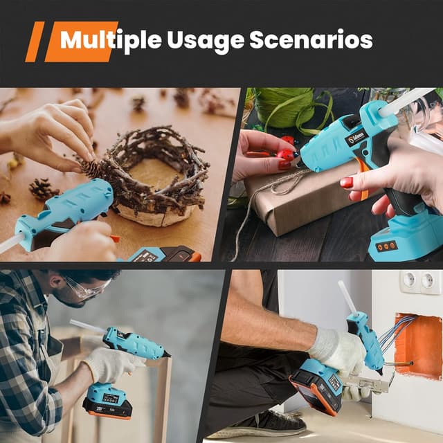 Thumbnail 5 de GoGonova 20V Pistolet à colle 60 W