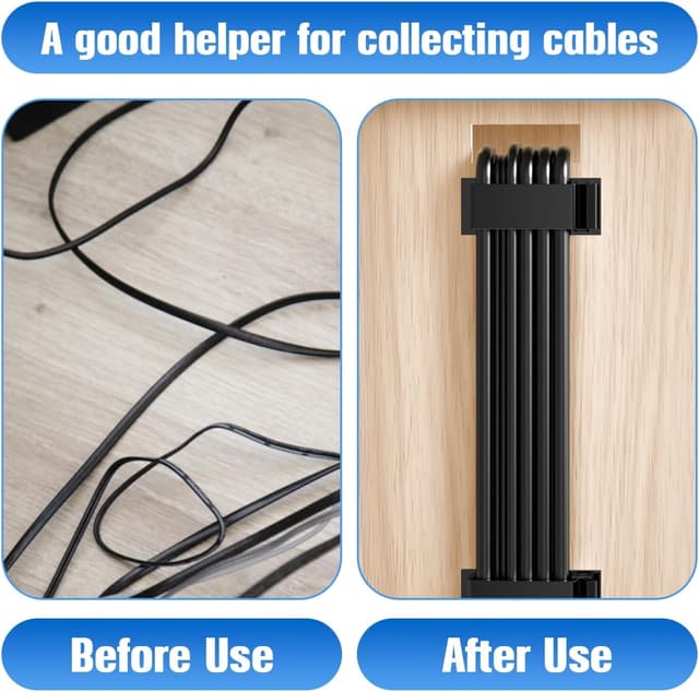 Detalle 2 de Kimsky Kabelhalter Set 70 Stück für Kabelmanagement