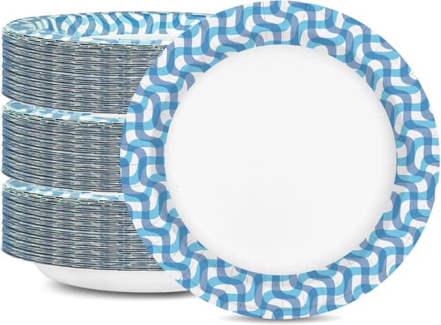 Thumbnail 6 de Ginkgo 100-Count 10-Inch Paper Plates (Heavy-Duty, Thickened) for Holiday, Party, Picnic & Everyday