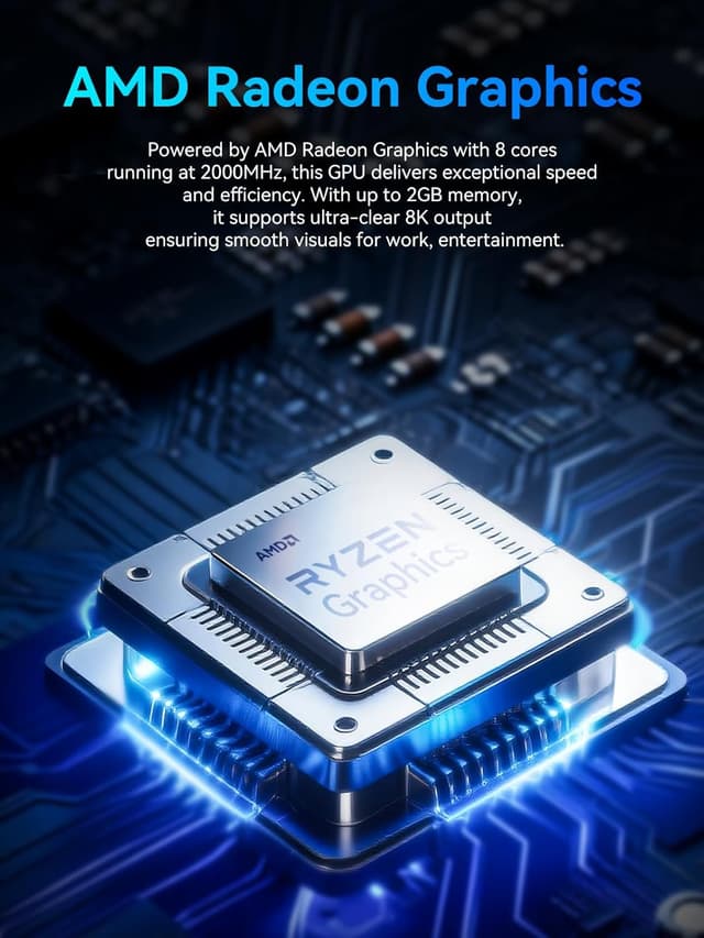 Detalle 2 de GMKtec M5 Ultra Gaming Mini PC Ryzen 7 7730U 16GB