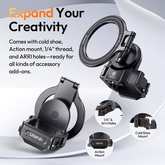 Detalle de ULANZI PM01 Magnetische Erweiterungshalterung