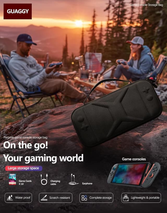 Detalle 2 de QUAGGY Switch 2 travel case with 10-slot cartridge holder