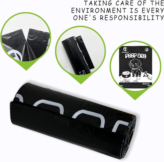 Detalle de AiTodos 600 pièces sacs à crottes pour chien 31 x 23 cm