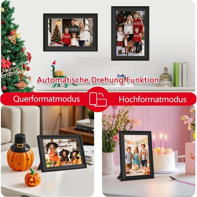 Thumbnail 6 de Frameo Digitaler Bilderrahmen WiFi 10,1 Zoll