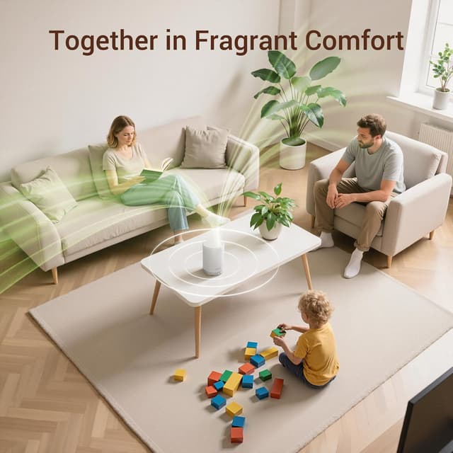 Thumbnail 6 de ASAKUKI 300ml ultrasonic essential oil diffuser 🌫