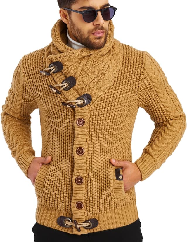 Thumbnail 5 de Cardigan Leif Nelson LN4195 pour homme ⚖