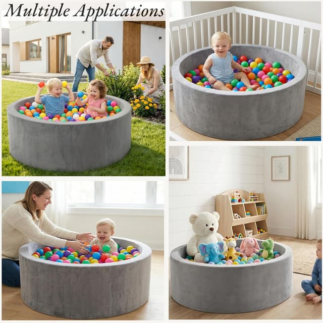 Thumbnail 2 de Foam Baby Ball Pit 35.4x11.8 for Toddlers