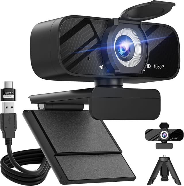 Thumbnail 1 de Gohero Full HD 1080P Webcam für Videoanrufe