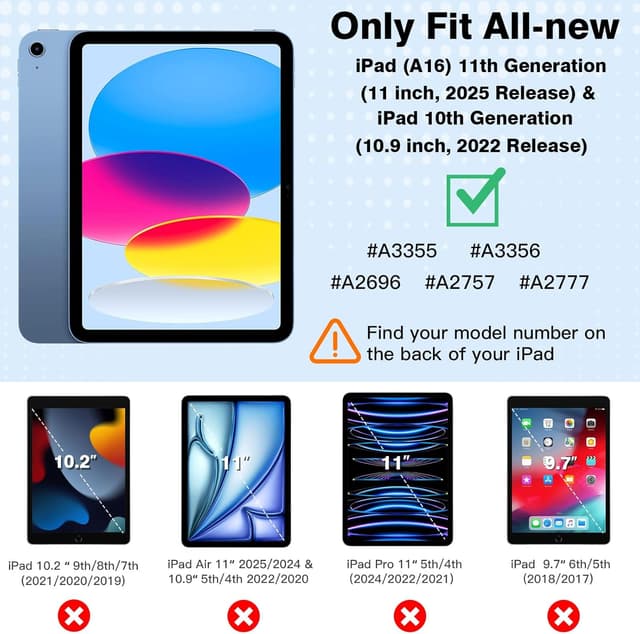 Thumbnail 1 de TiMOVO Funda Translúcida para iPad 11" - Ola Azul 🌊