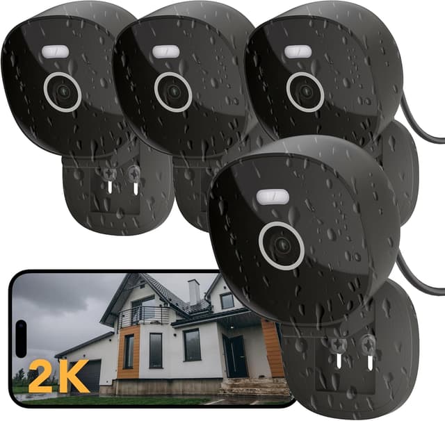 Detalle de FAMVIVA 2K Security Camera 4-Pack for Home