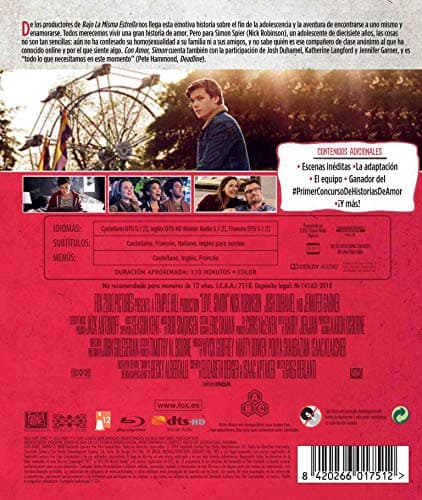 Detalle 2 de Con Amor Simon en Blu-ray (Inny-Zagr)