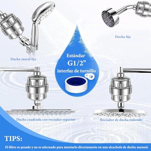 Thumbnail 5 de Filtro Ducha 36 Etapas Vitamina C - Alta Presión y Piel Sana