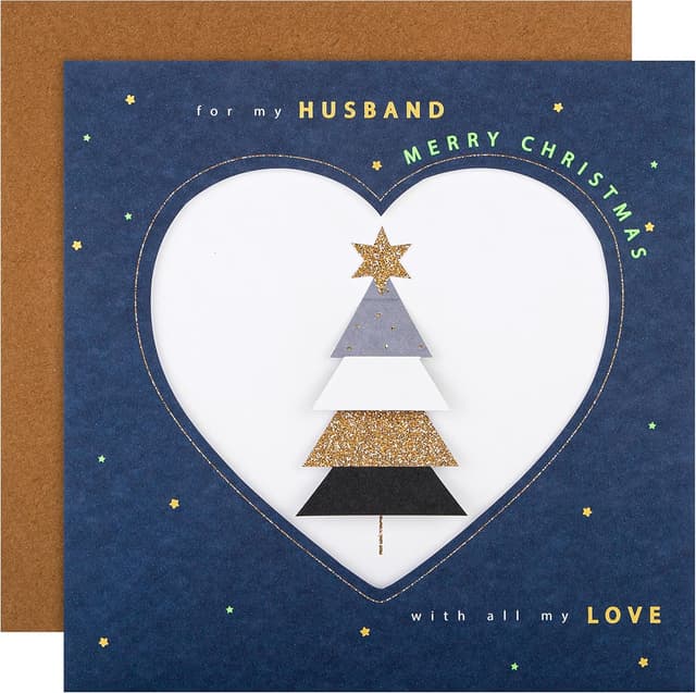 Detalle de Hallmark Biglietto di Natale per marito 3D