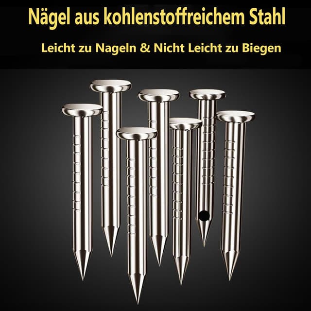 Detalle 2 de Dekukar 400 Stück Kabelnagelclips in Weiß – 4 Größen (4/6/8/10 mm) für Rundnägel, saubere Kabelmontage
