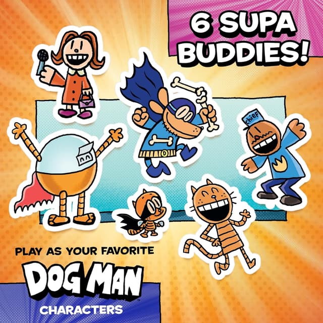 Detalle de University Games Dog Man: Attack of The Fleas (UG-07010) Strategic Game for Ages 7+