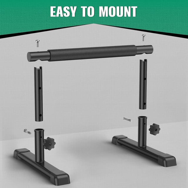 Thumbnail 6 de IMAYCC Parallettes calisthénics 2 en 1 réglables (barres de dips/push-up) antidérapantes