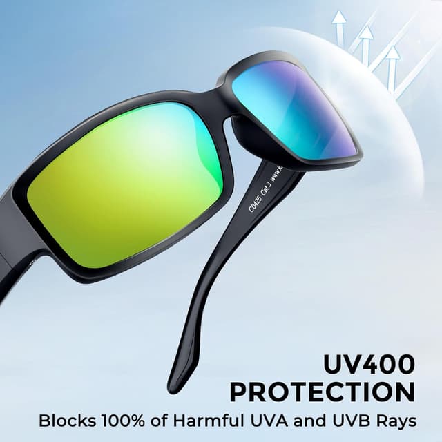 Detalle de KastKing Skidaway Polarized Sport Sunglasses with UV Protection