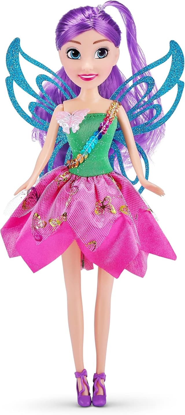 Detalle de Sparkle Girlz Fairy Princess avec poupée Licorne : ensemble licorne blanche et accessoires de coiffage