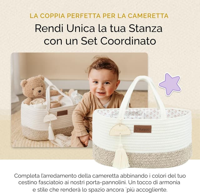 Thumbnail 6 de Yunioo Cesta fasciatoio 80 cm